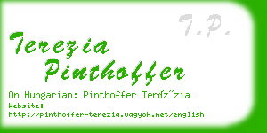 terezia pinthoffer business card